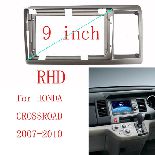 HAOCHEN 2 DIN 9 Inch Car Frame Fascia Adapter Android Radio Dash Fitting Panel Kit For Honda Crossroad 2007-2010 sayaragear