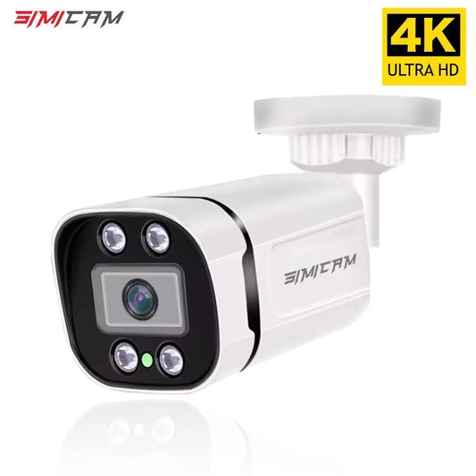 4K Poe Video Surveillance Camera Ip Onvif Audio 48V POE/DC 12V 4MP/5MP/8MP Night Vision Bullet WaterProof security camerafor NVR sayaragear