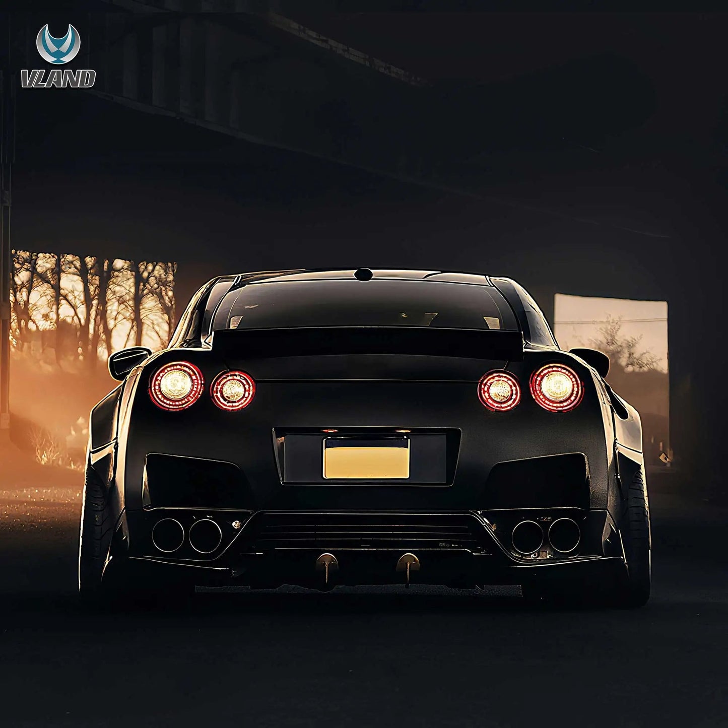 VLAND LED Tail Lights Assembly For 2008-2023 Nissan GTR R35 Godzilla Rear Lamps sayaragear