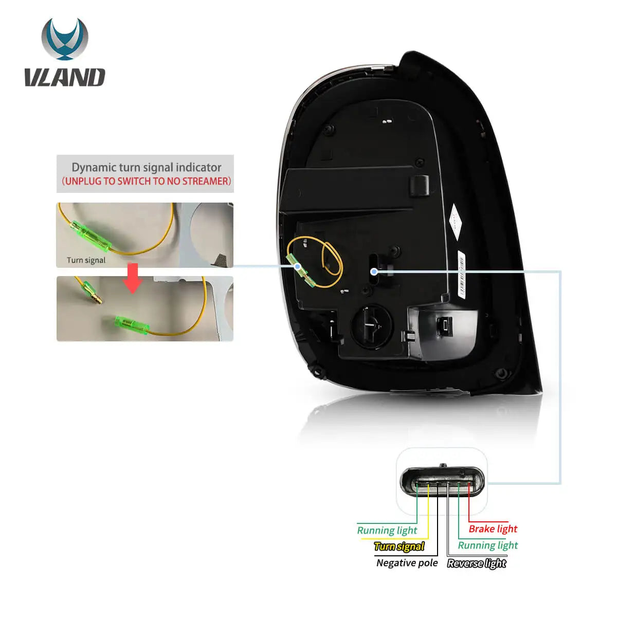 Vland 14-19 Mini F55/F56/F57 Full LED Taillights with Sequential Turn Signal Rear Lamp Assembly Upgrade sayaragear