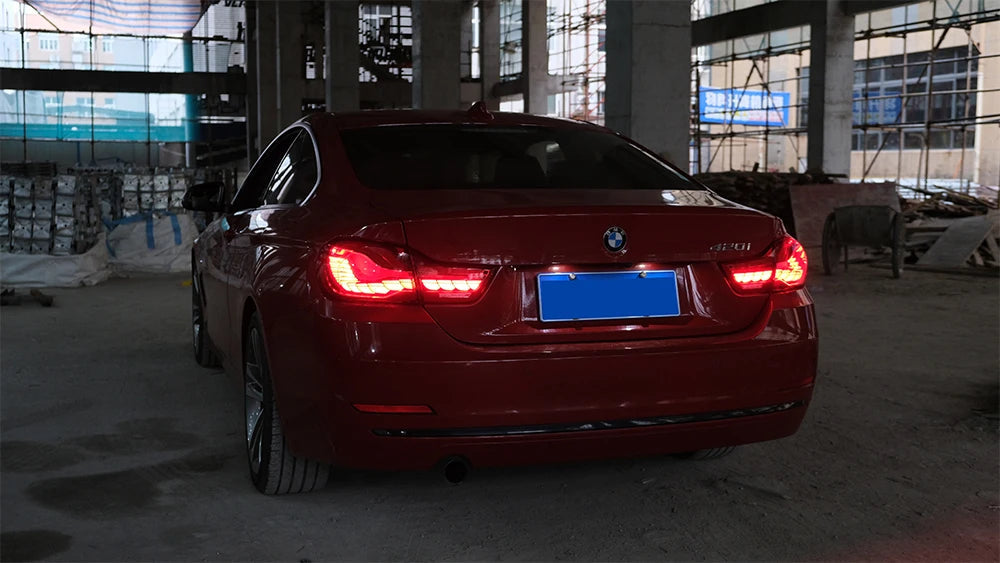 Vland 14-20 BMW 4 Series F32 F33 F36 M4 F82 F83 Full LED Tail Lights GTS Style Rear Lamp Assembly Plug and Play Upgrade Replacem sayaragear
