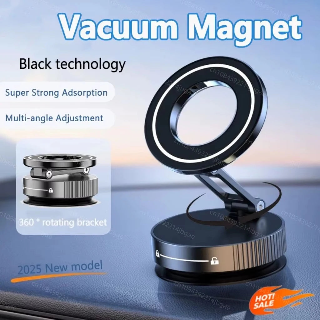 Super Strong Magnetic Phone Holder Foldable Design 360° Adjustable Vacuum Car Mount For Car Desk Bathroom Phone Holder Hot Selle sayaragear