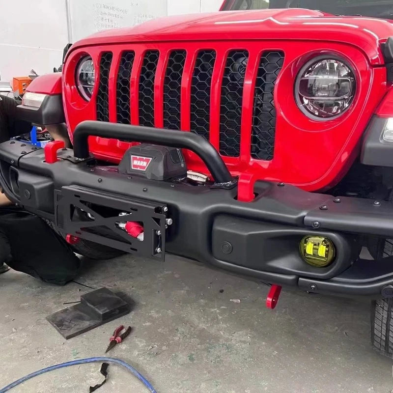 Suitable for JEEP Wranglerholder winch  holder adjustable license plate holder sayaragear