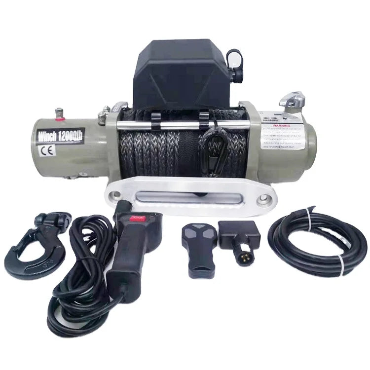 12000lbs 12v Electric Winch for 4x4 Off-Road Car Discovery Remote Control Kits with Hydraulic Power Source 24v Voltagecustom sayaragear
