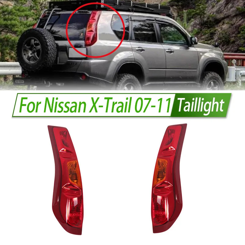 For Nissan X-Trail 07-11 Car Taillight Half Assy OEM Rear Lamp without Bulb Turn Signal Reverse Lamp Direct Fit Replacement sayaragear