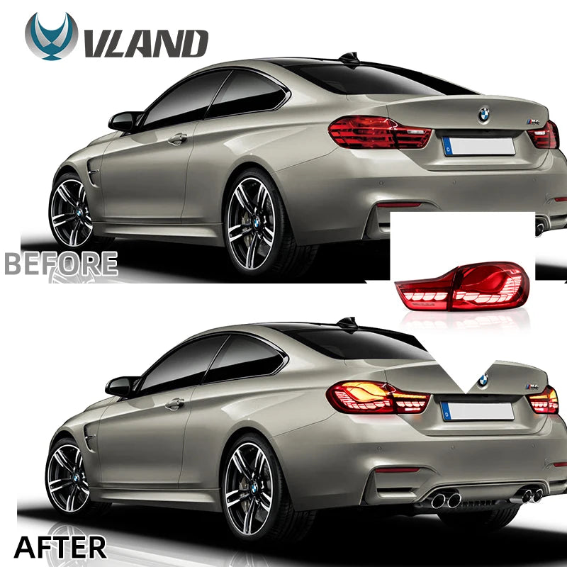VLAND Taillight Assembly For BMW 4-series F32 F33 F36 M4 F82 F83 LED Running Light Sequential Turn Signal 418 420 430 LED sayaragear