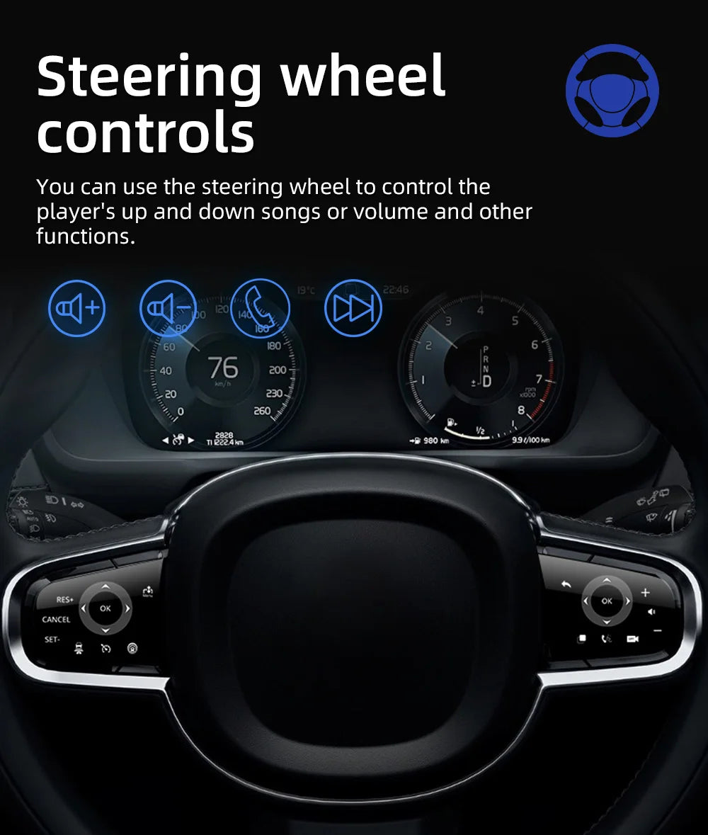 DuoDton 2 Din 9 inch Android Car Radio GPS 4G WiFi DSP Carplay For VW / Volkswagen Skoda Octavia golf 6 touran passat polo Jetta sayaragear