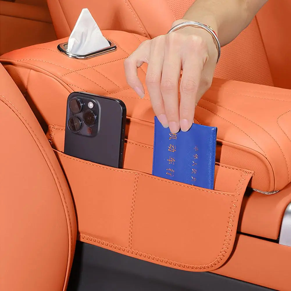 For Haval H9 2rd 2024 2025 Car Armrest Box Height Increase Pad Leather Protective Cover Storage Bag Auto Styling Accessories sayaragear