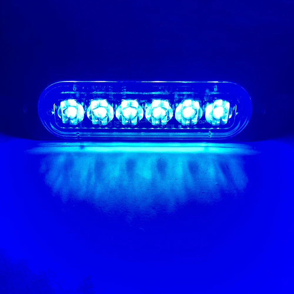 led strobe light Flashing Grille Lights Car emergency light 6LED WARN LIGHT police lights for car TRUCK strobe led light 12v 24v sayaragear