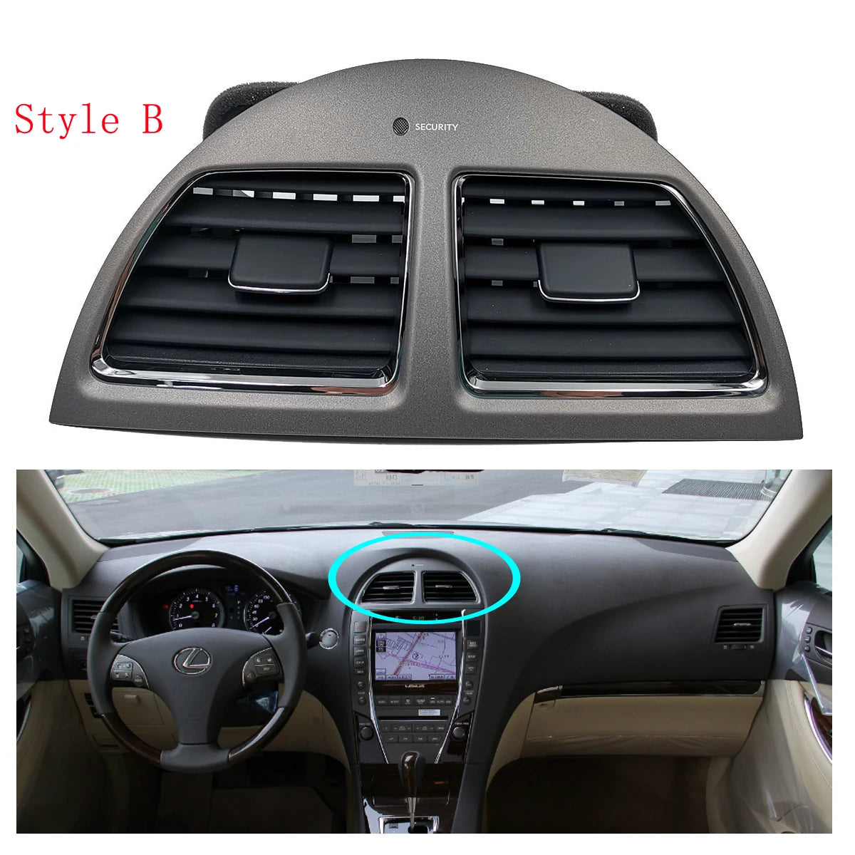 HAOCHEN A/C Car Air Conditioner Vent AC Outlet Panel Grille For LEXUS ES350 2006 2007 2008 2009 2010 2011 2012 auto acessories sayaragear