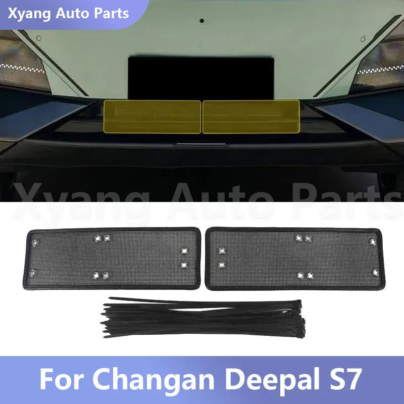 For Changan Deepal S7 Front Grille Middle Net Insect-Proof Net Water Tank Condenser Anti-Mosquito Catkin Net Cover sayaragear
