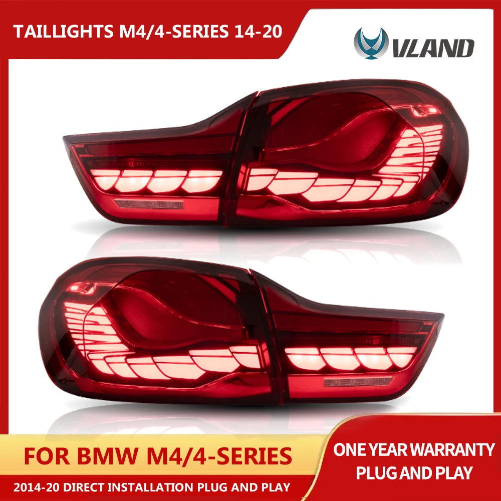VLAND Taillight Assembly For BMW 4-series F32 F33 F36 M4 F82 F83 LED Running Light Sequential Turn Signal 418 420 430 LED sayaragear