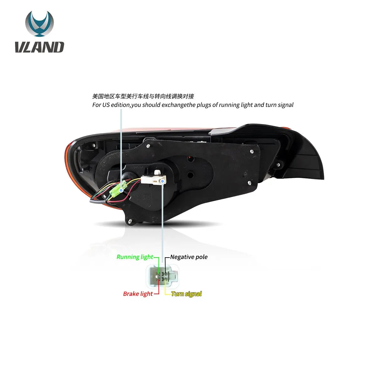 Vland 12-20 Toyota 86 GT86 FT86 13-20 Subaru BRZ 13-20 Scion FR-S LED Tail Lights Sequential Turn Signal With Dynamic Welcome Li sayaragear