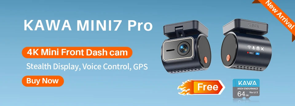 2K Dash Camera For Car DVR Dash Cam In The Car KAWA D5 Video Recorder Emergency Voice Control WiFi APP Monitor WDR Dashcam sayaragear