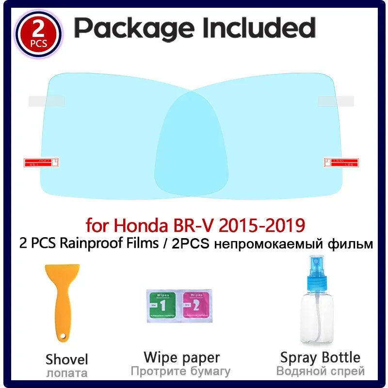 for Honda BR-V Full Cover Anti Fog Film Rearview Mirror Clear Films Car Accessories Stickers BRV BR V 2015 2016 2017 2018 2019 sayaragear