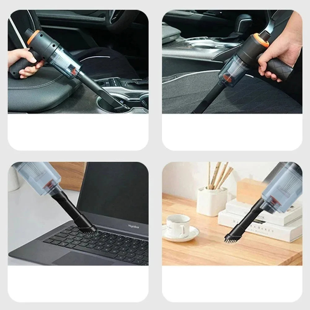 Wireless Car Vacuum Cleaner 120W Cordless Dust Handheld Auto Portabale Vacuum High-power Vacuum Cleaner For Home Office Car sayaragear
