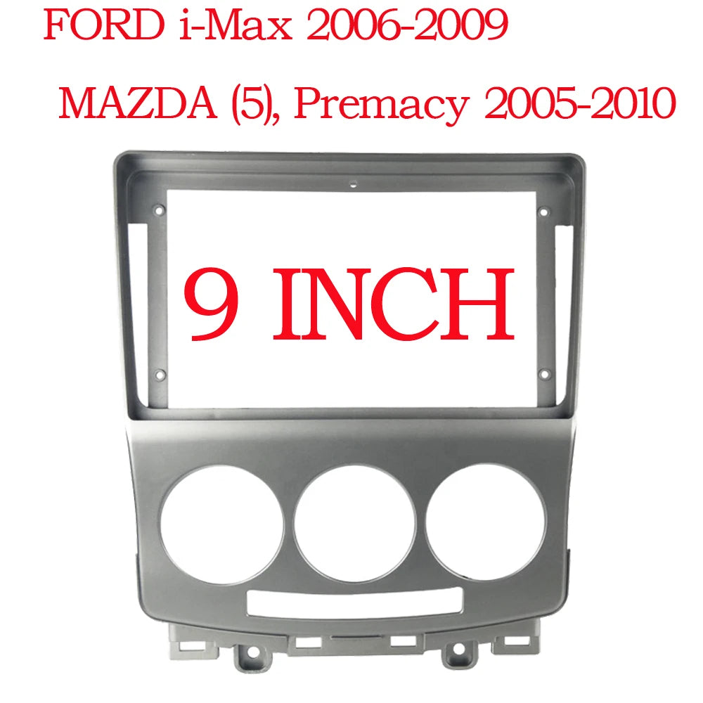 9inch Face Frame For Mazda 5 2 CR 2005 - 2010 2 Din Car Radio GPS Stereo Center Control Dashboard Fascia Stereo Panel Dash Kit sayaragear