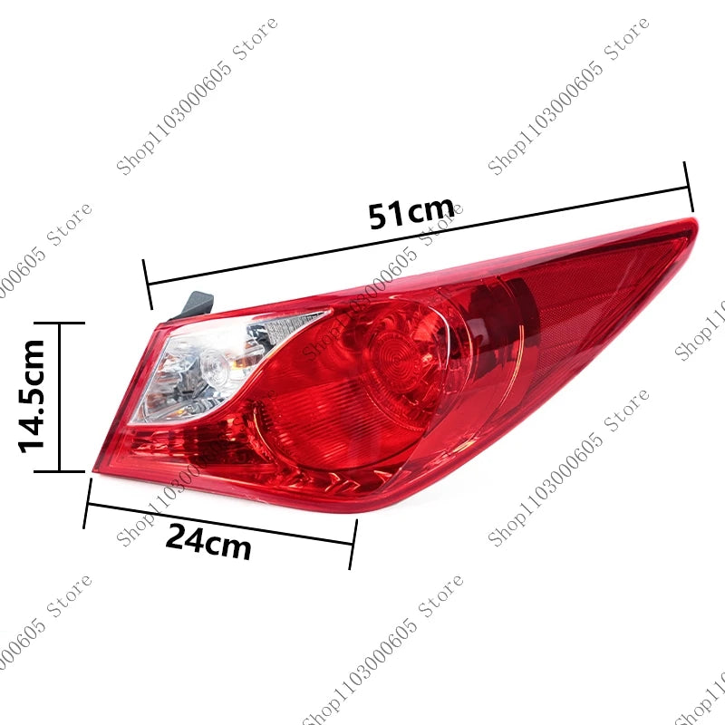 For Hyundai Sonata 2011-2014 Automobile Accessories Rear Bumper Tail Light Assembly Turn Signal Brake Brake Light Reverse Light sayaragear