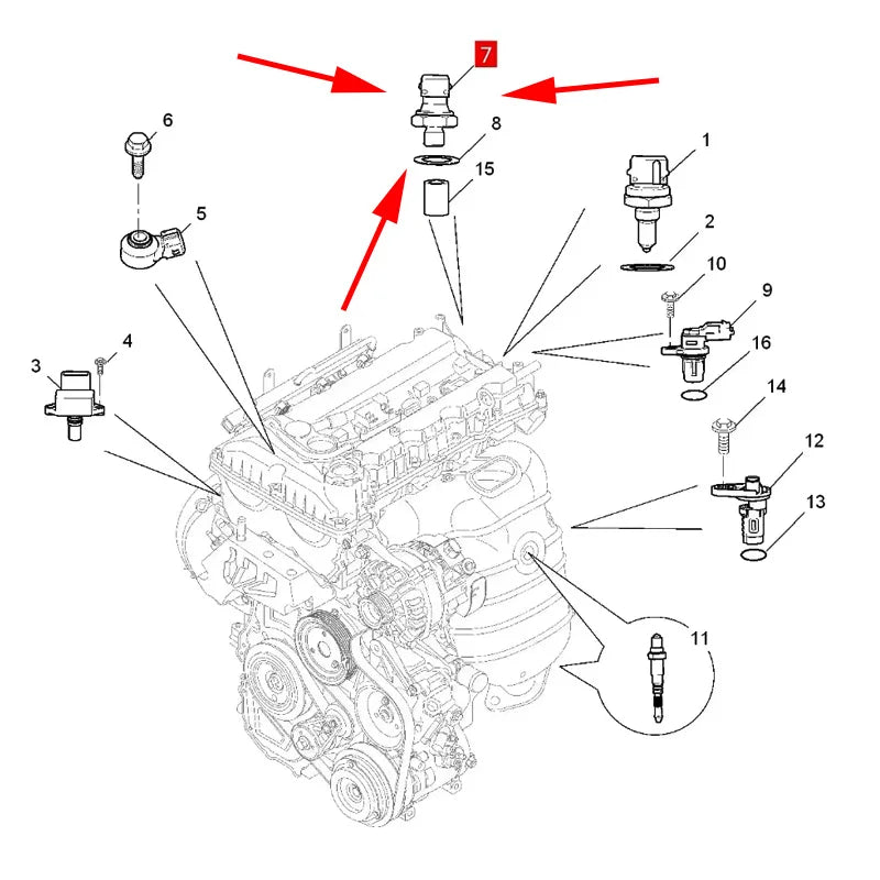 Original oil pressure switch oil pressure sensor For SAIC MG 550 350 360 750 950 E550 RX3 RX5 MAX RX8 HS MG3 MG5 MG6 ZS GS GT sayaragear