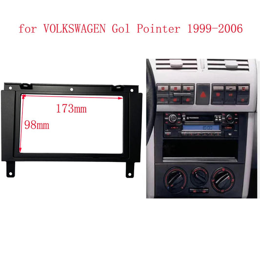 Double din Car Radio Fascia for VOLKSWAGEN Gol Pointer 1999-2006 2din car DVD Stereo Frame Plate Adapter Mounting Dash sayaragear