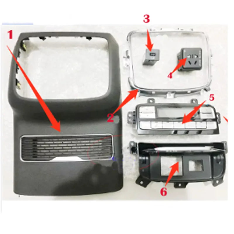 For SAIC Roewe RX8 Rear air conditioner switch Panel Rear air conditioner button controller USB power supply Original sayaragear