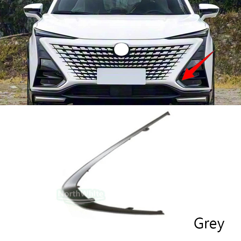 Front Bumper Fog Light Trim Molding Silver Decorative Cover For For Changan UNI-T 2020-2024 Car Exterior Replacement Parts sayaragear