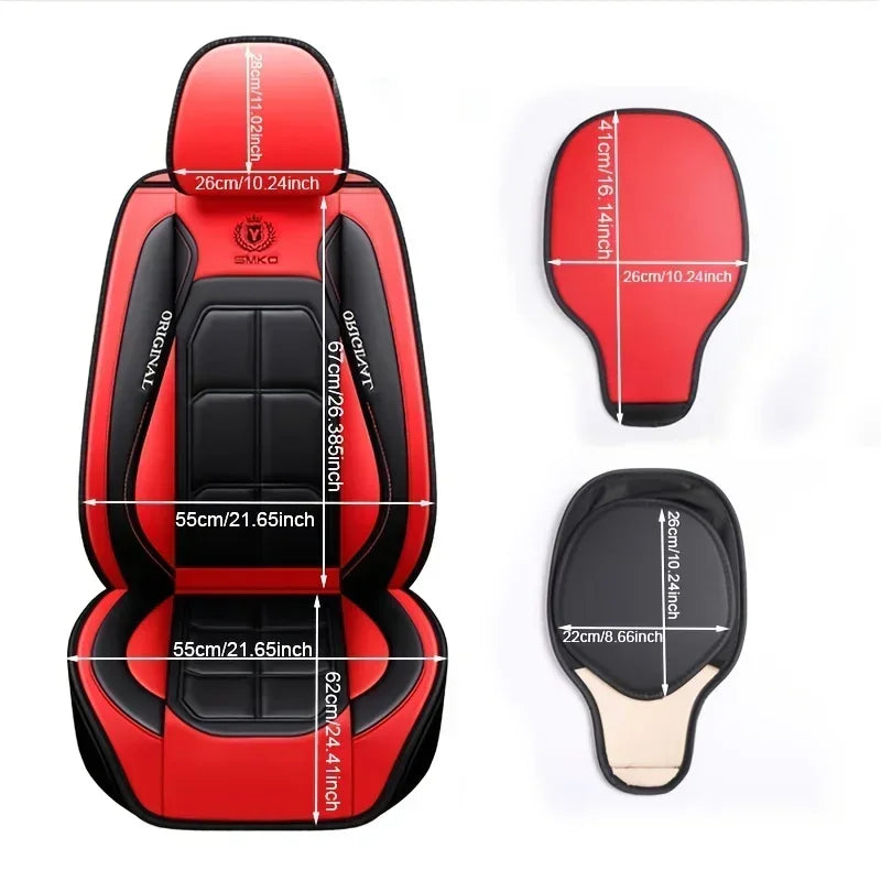 Car seat cushion Four Seasons universal new seat cover Leather seat cover Ice silk seat cushion Fully wrapped seat cushion sayaragear