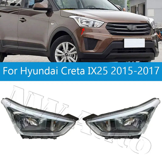 Head Light Head Lamp For Hyundai Creta IX25 2015-2017 Headlight Front Light Assembly sayaragear