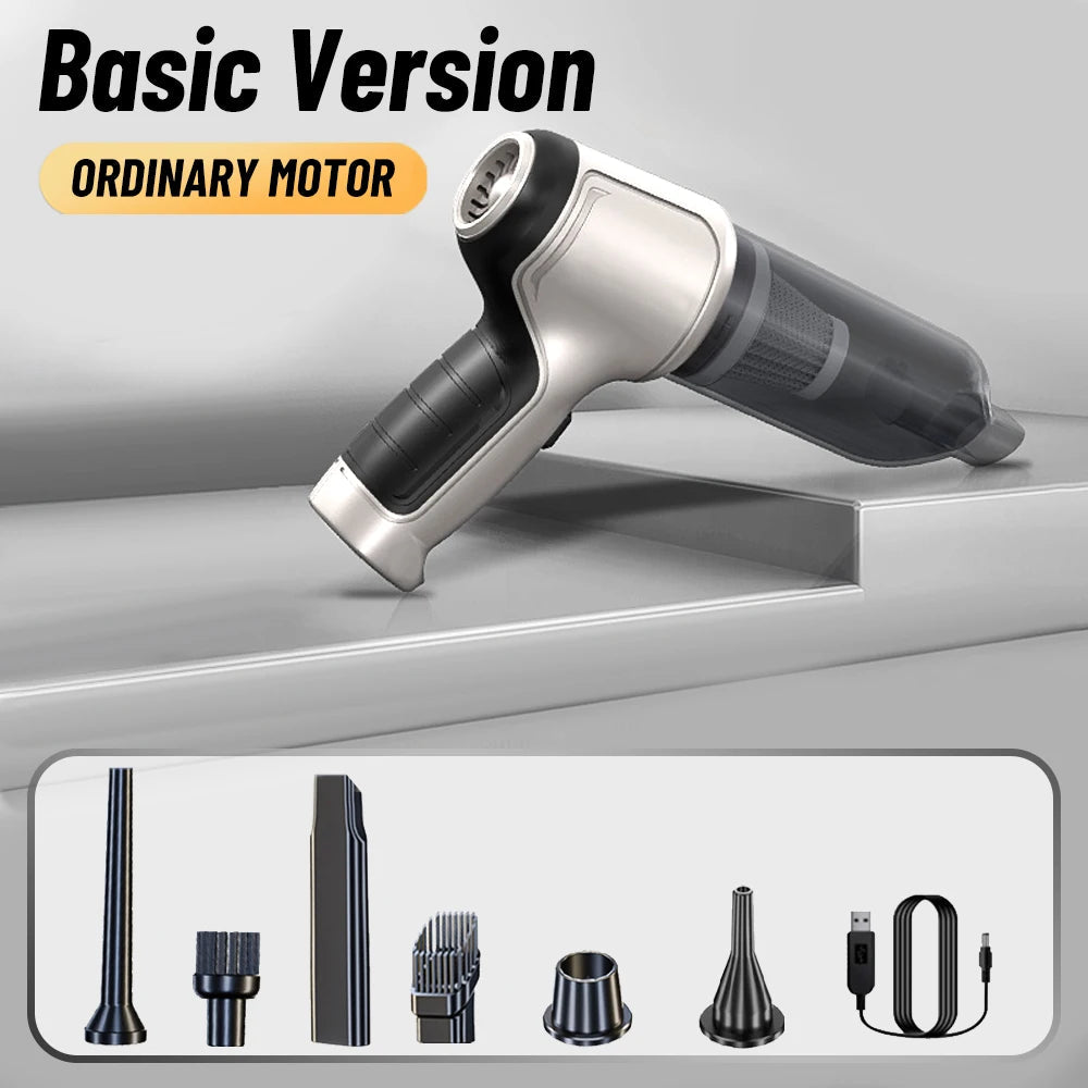 Car Vacuum Cleaner Wireless Air Dust Blower Gun for Car Powerful Portable Car Cleaning Appliance Cordless Vehicle Cleaner sayaragear