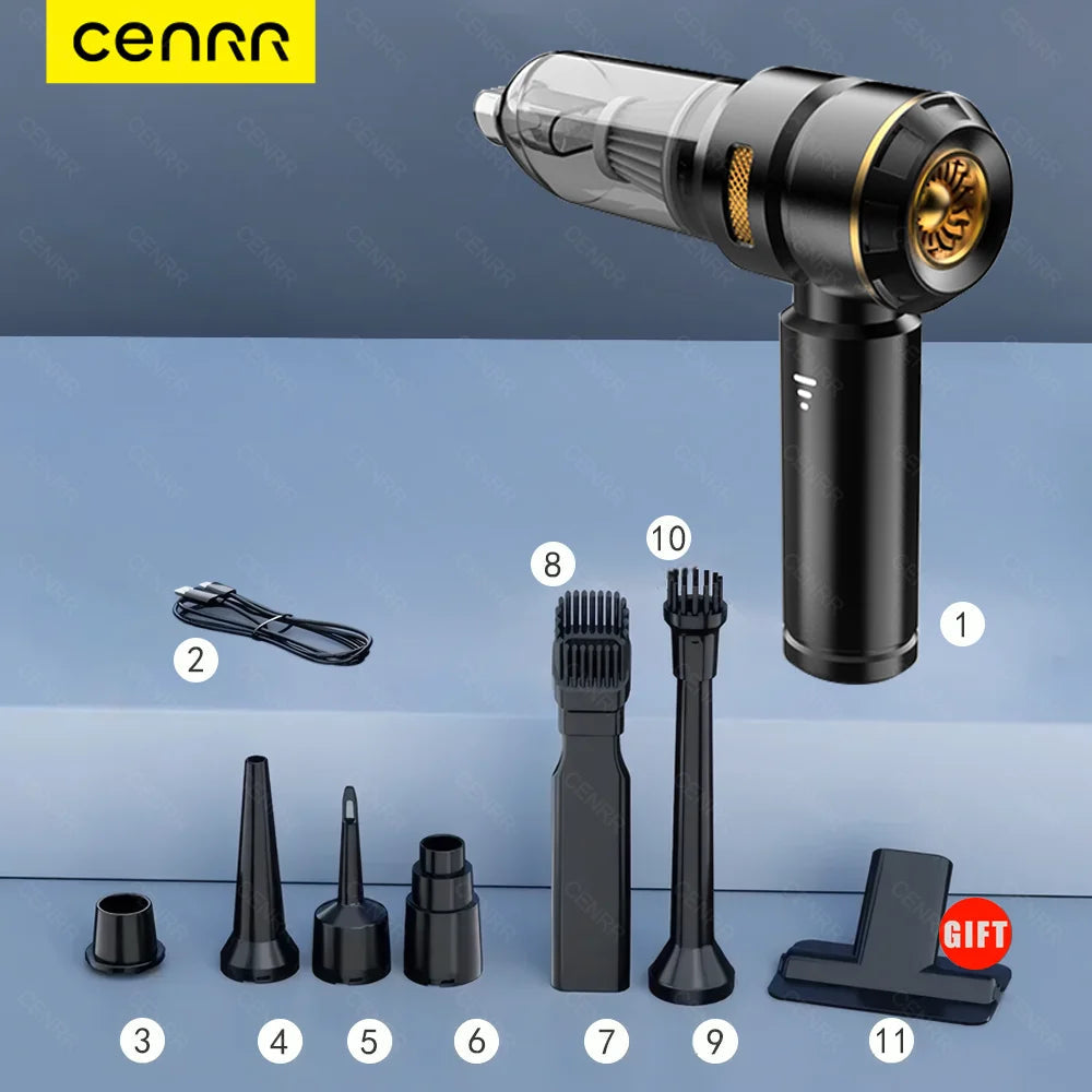 CENRR 998000PA Car Vacuum Cleaner Powerful Portable HandHeld Vacuum Cleaner For Car Wireless Cleaner Robot Car Accessories sayaragear