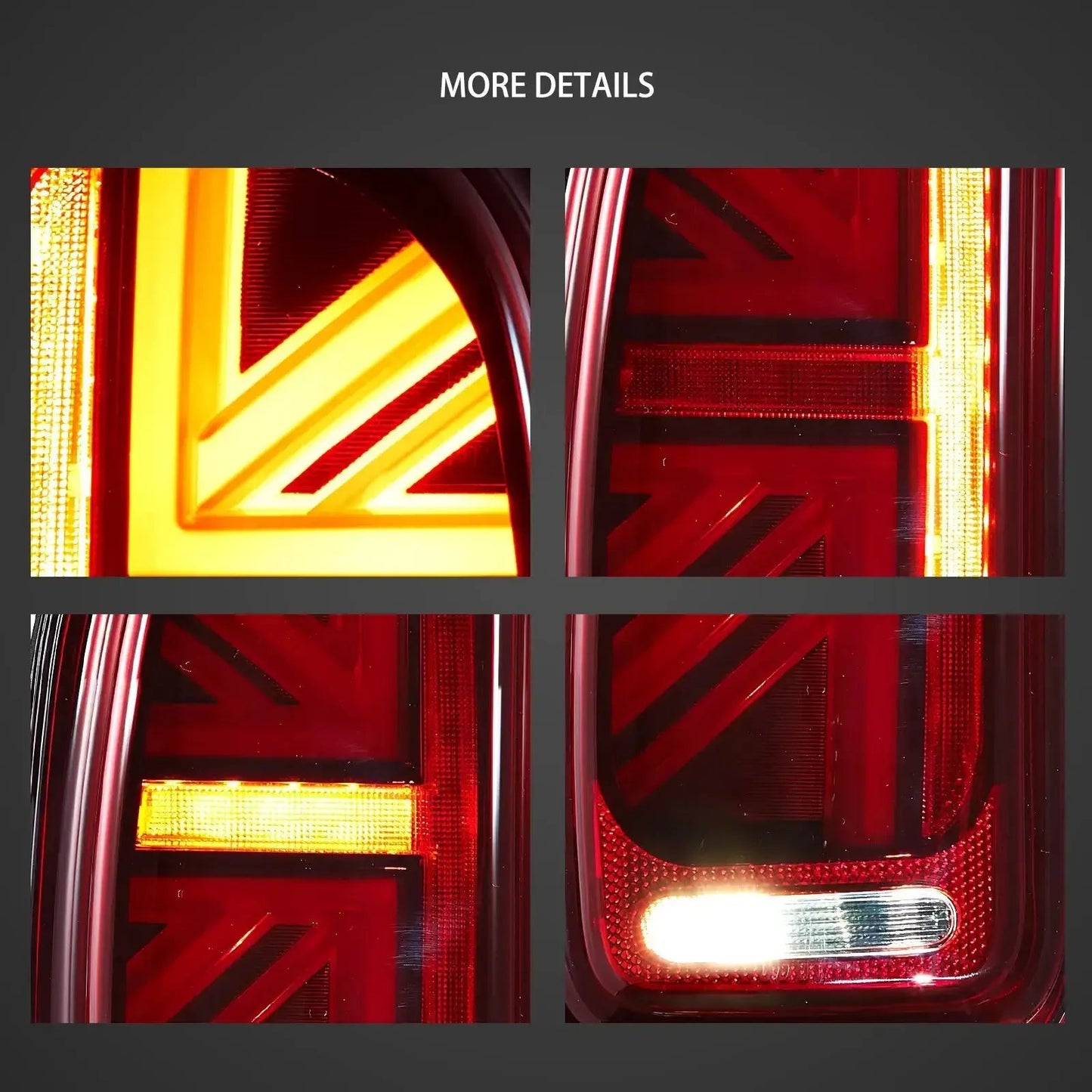 Vland Full LED Tail Lights for 07-14 Cooper Clubman R55 Vehicle Lighting Accessory sayaragear