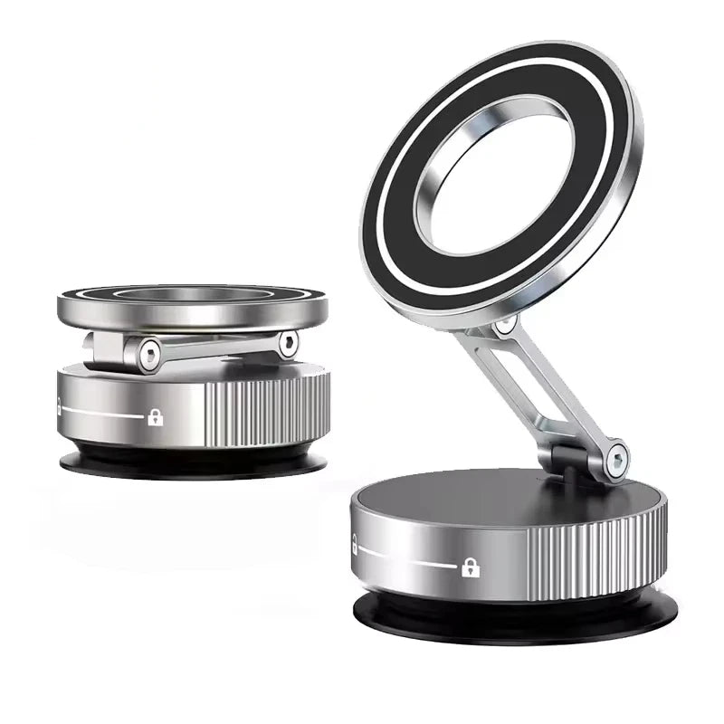 New Super Strong Magnetic Phone Holder Foldable Design 360° Adjustable Vacuum Car Mount For Car Desk Bathroom Holder 2026 sayaragear