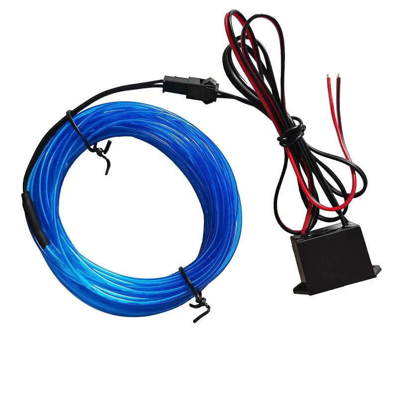 10/5/3m Multicolor Atmosphere Lighting LED Strip 5V DIY Flexible EL Cold Light Line Tube With USB Auto Decoration Ambient Lamp sayaragear