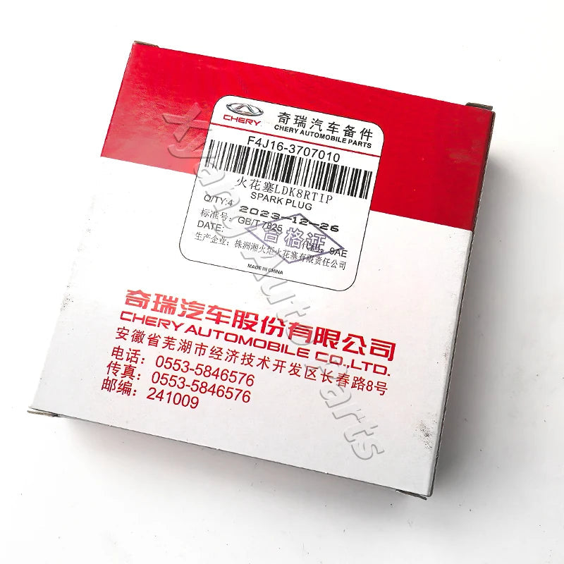 4pcs/set Spark Plug For Jetour Dashing/X70 X90 Plus/KAIYI X3 PRO/KAIYI E5/X7/Omoda C5 S5/ Exeed LX TXL F4J163707010 sayaragear