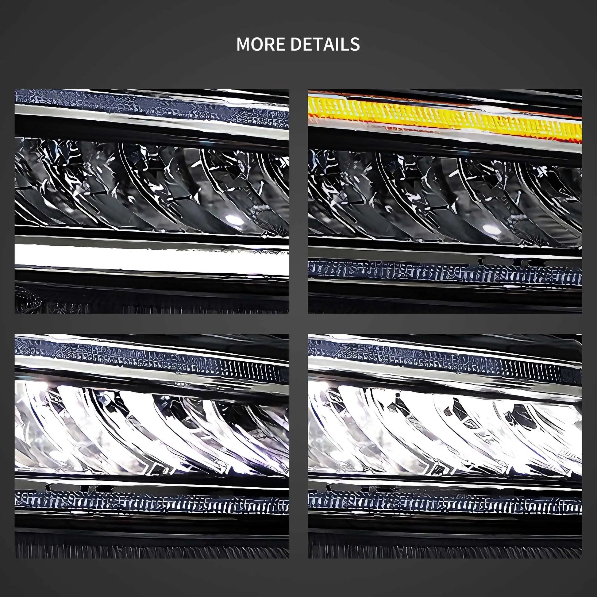 VLAND 2008-2012 Sedan 8th Gen LED Dual Beam Projector Headlights Assembly sayaragear