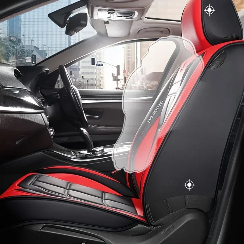 Car seat cushion Four Seasons universal new seat cover Leather seat cover Ice silk seat cushion Fully wrapped seat cushion sayaragear
