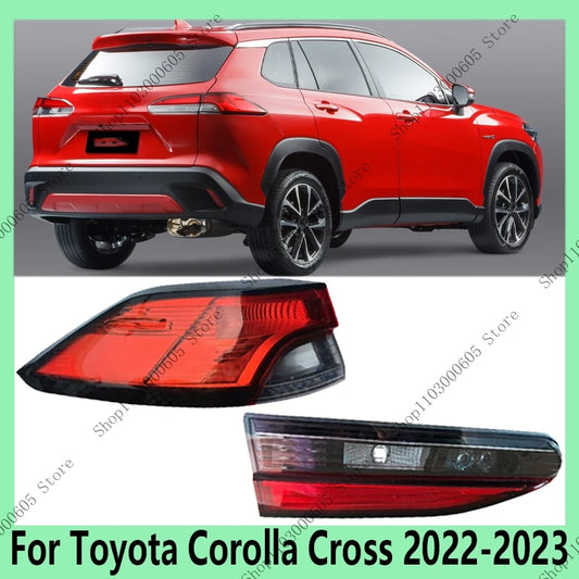 For Toyota Corolla Cross 2022-2023 Auto Parts Tail Light Assembly Turn Signal Brake Warning Light Reverse Emergency Brake Light - sayaragear