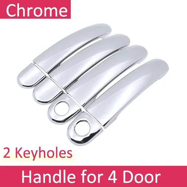 Chrome Car Door Handle Cover for Seat Leon MK1 1M 1999~2004 Handles Covering Trim Set Exterior Accessories 2000 2001 2002 2003 sayaragear