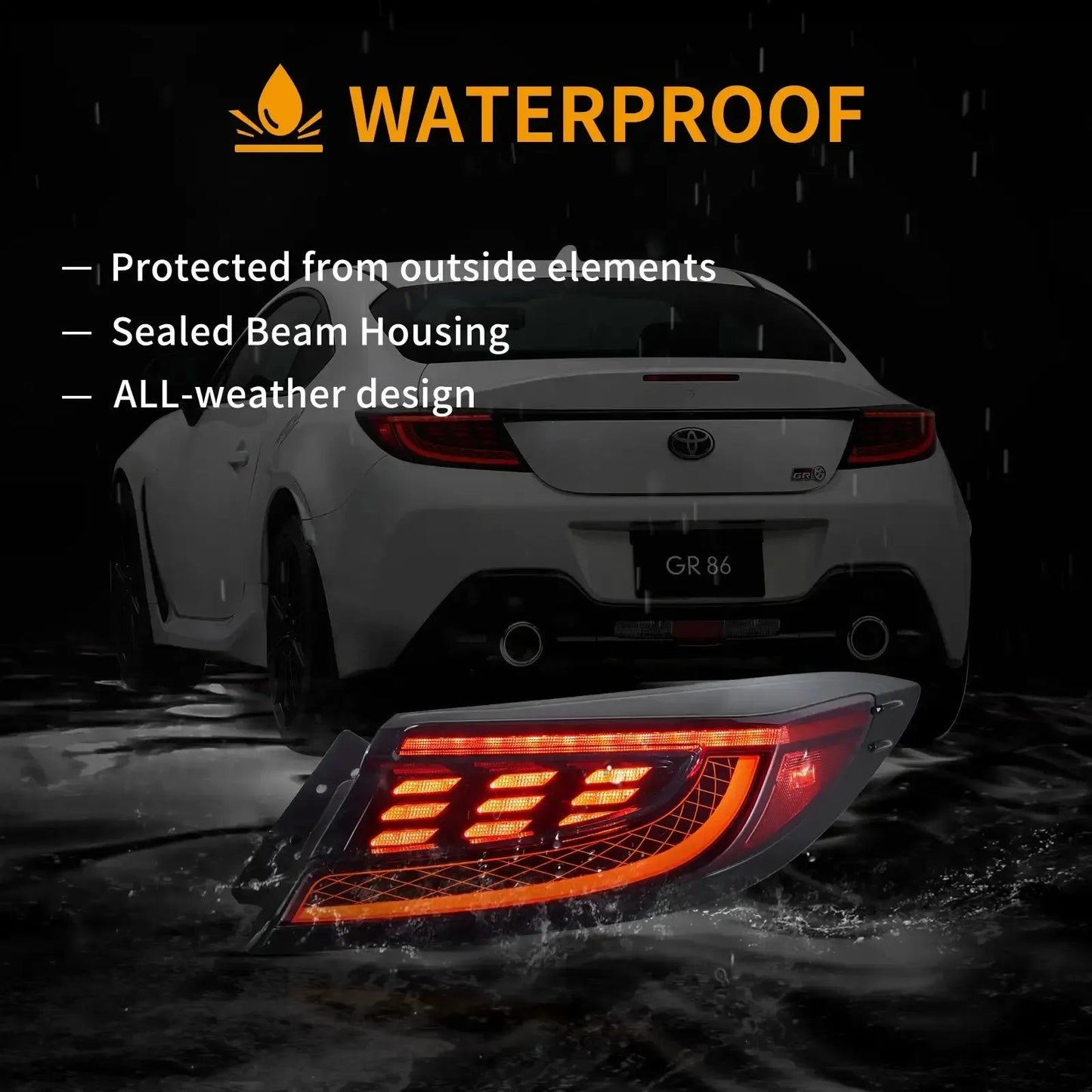 VLAND 2021-2023 GR86/BRZ Tail lights With LED Dynamic Welcome Lighting sayaragear