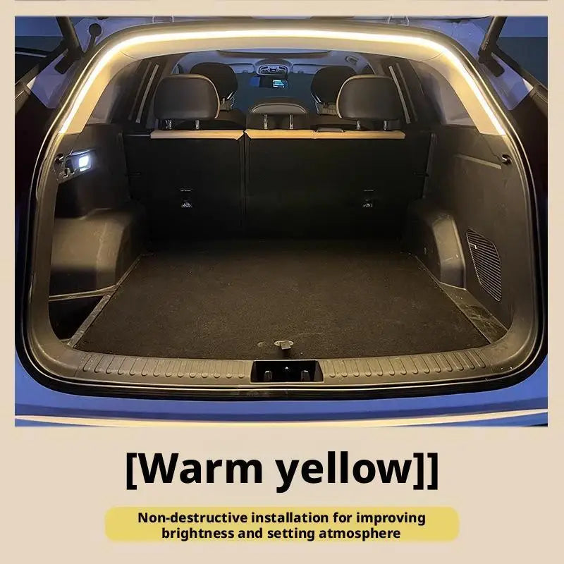 Sensor Tail Box Light Strip Ultra-Bright Car Trunk LED Car Interior Decorative Lamp Strip Automatic Atmosphere Light sayaragear