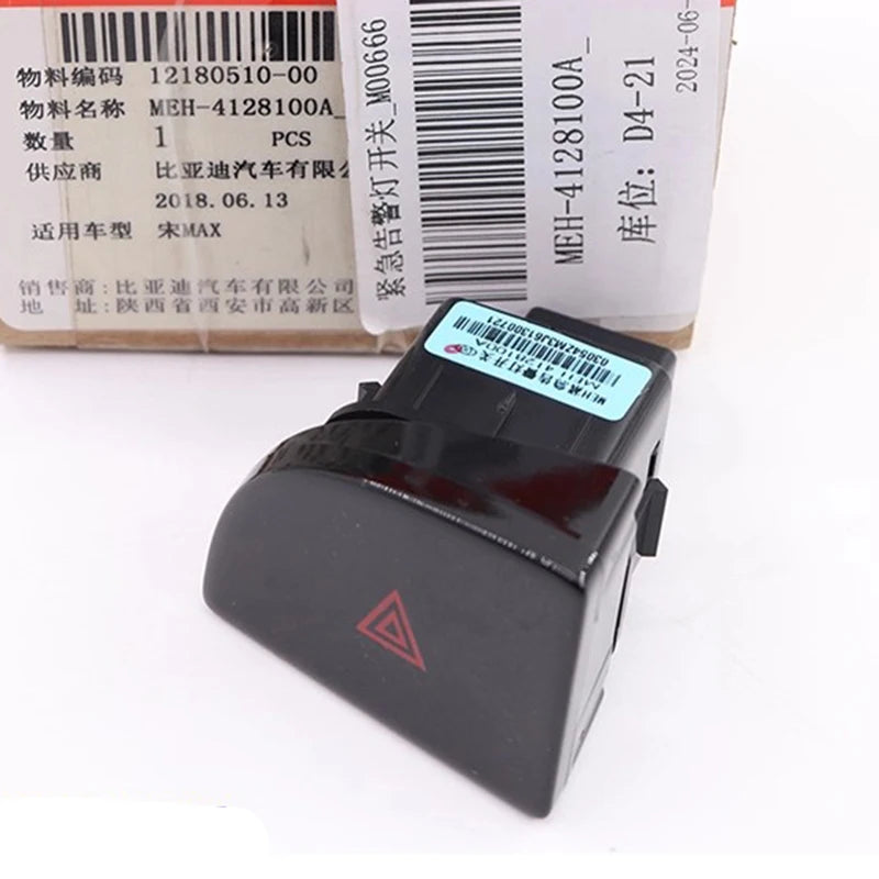 Emergency Light Switch for BYD F0 F3 F6 S6G6 E5 SONG SURUI L3 G3 Instrument Panel Double Flash Hazard Light Brake Button Switch - sayaragear