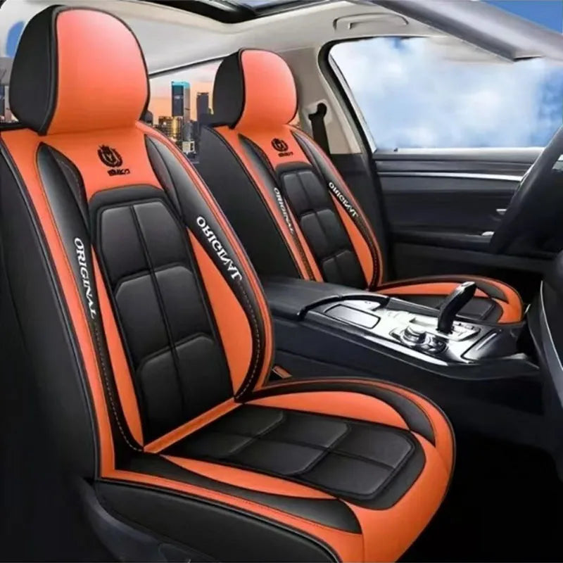 Car seat cushion Four Seasons universal new seat cover Leather seat cover Ice silk seat cushion Fully wrapped seat cushion sayaragear