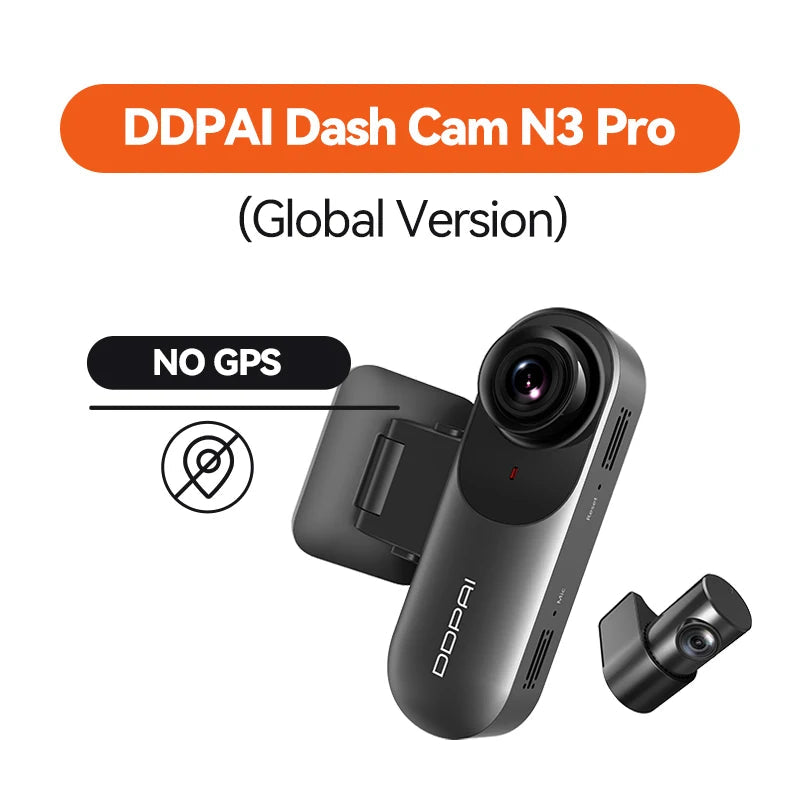 DDPAI Mola N3 Pro Dash Camera Driving Vehicle Cam Wifi Smart Connect Car Recorder 2.5K Car DVR Dash Camera sayaragear