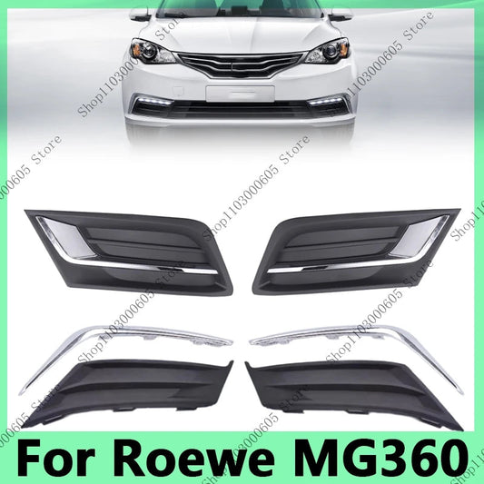 Car Front BumperAccessories For Roewe MG 360 MG360 Fog Lamp Chrome Trim Cover Frame Lid Bezel Hood Grille Fog Light Cover sayaragear
