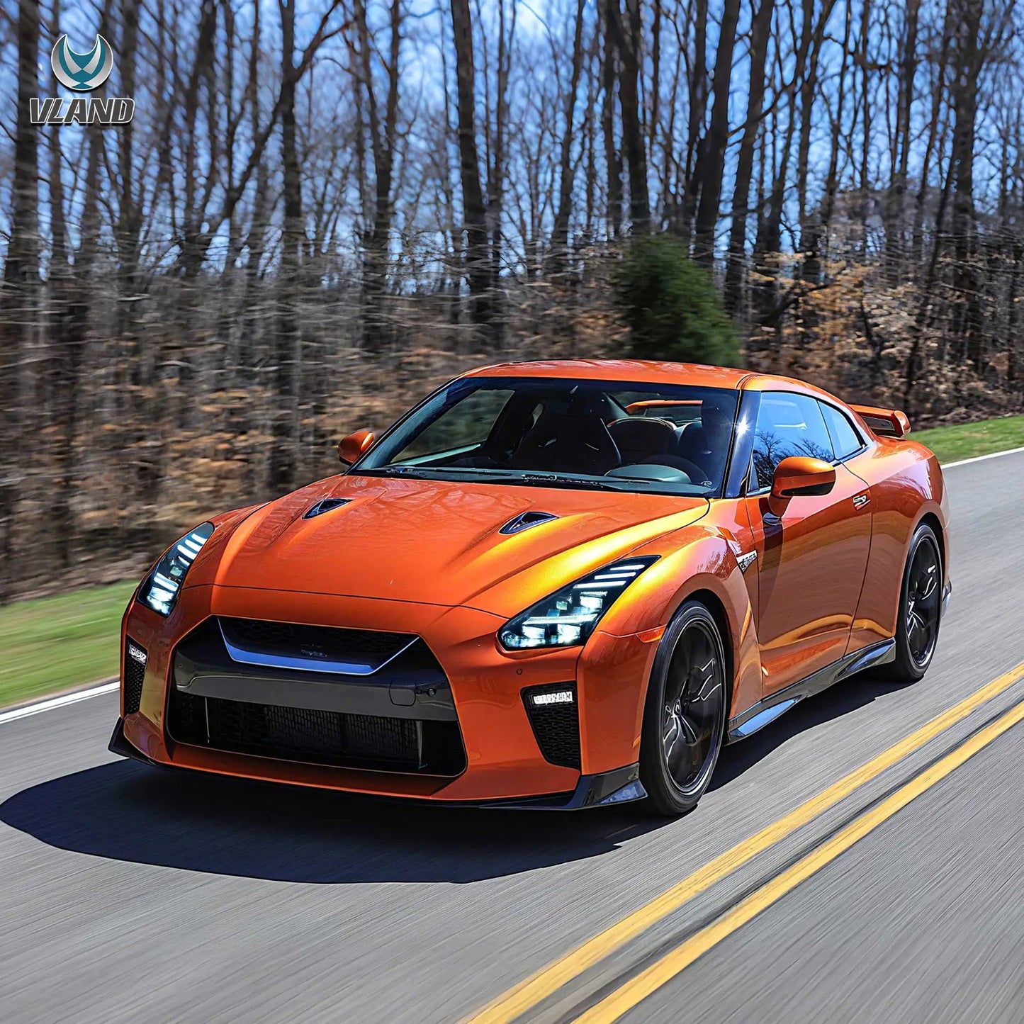 Vland LED Projector Headlights for 2008-2023 GT-R R35 High-Intensity Lighting Upgrade Kit sayaragear