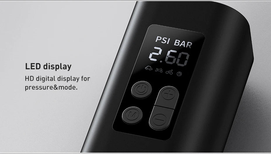 Baseus Mini Car Air Compressor 12V 150PSI Portable Car Tire Inflator Smart Digital Inflatable Pump For Car Bicycle Boat Air Pump sayaragear