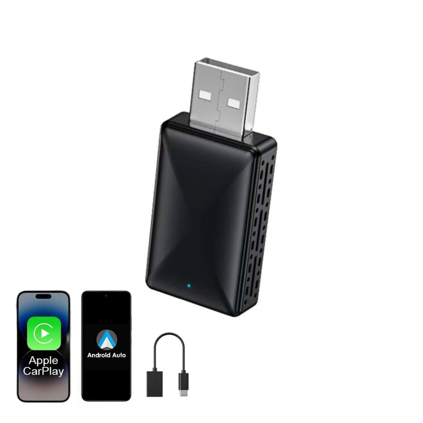 Mini Wireless Carplay Adapter for iPhone, 2025 2 in 1 Stable Universal Wireless carplay Adapter, Convert Wired to Wireless sayaragear
