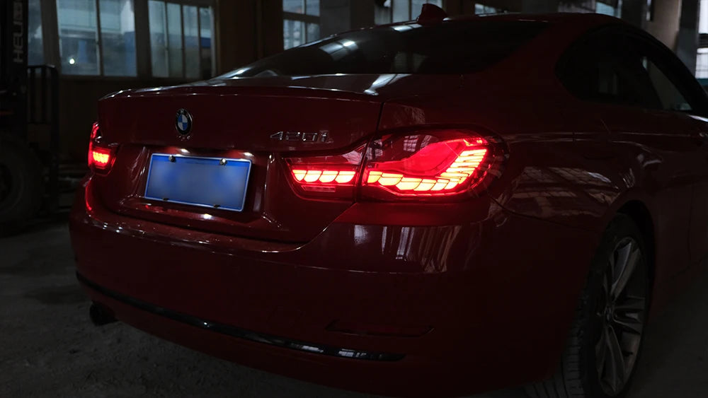 Vland 14-20 BMW 4 Series F32 F33 F36 M4 F82 F83 Full LED Tail Lights GTS Style Rear Lamp Assembly Plug and Play Upgrade Replacem sayaragear