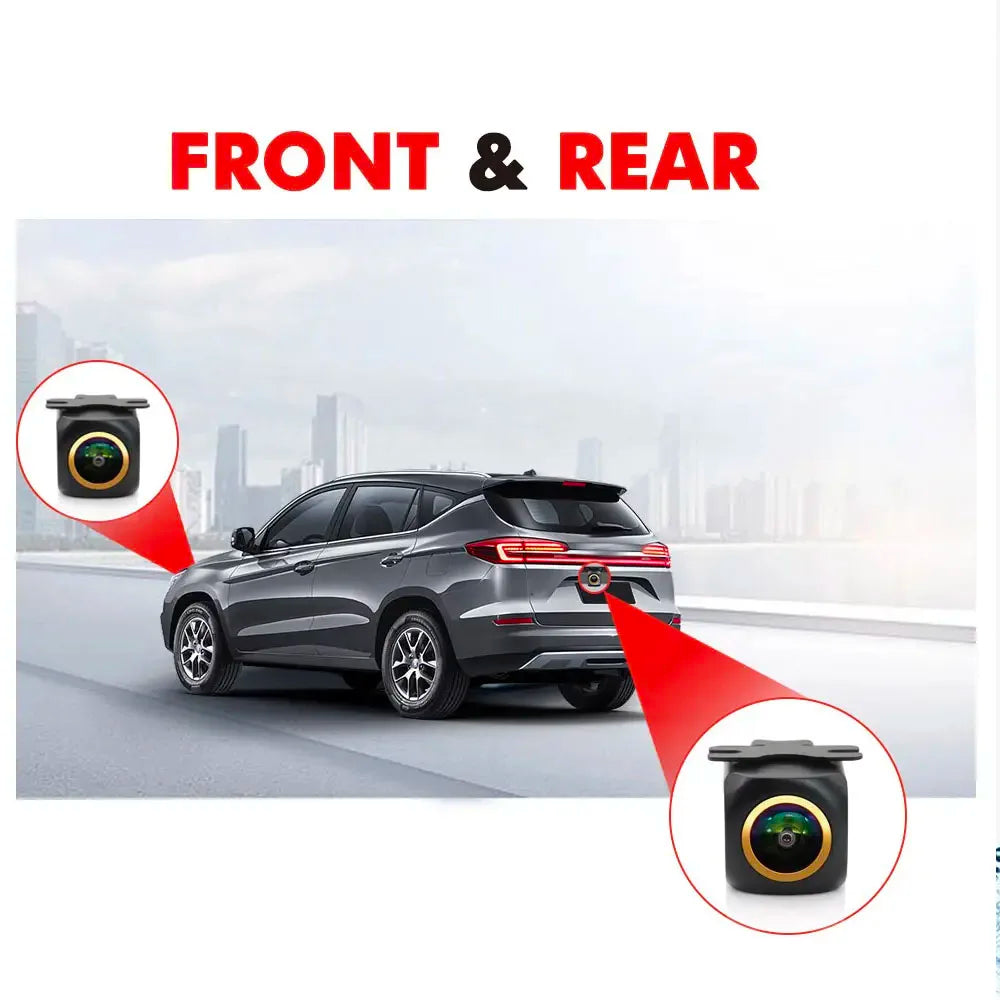 AHD 1080P Fisheye CCD Waterproof Wide View Angle Rear/Front View Back up Camera for HD Night Vision for Car Parking Assist sayaragear