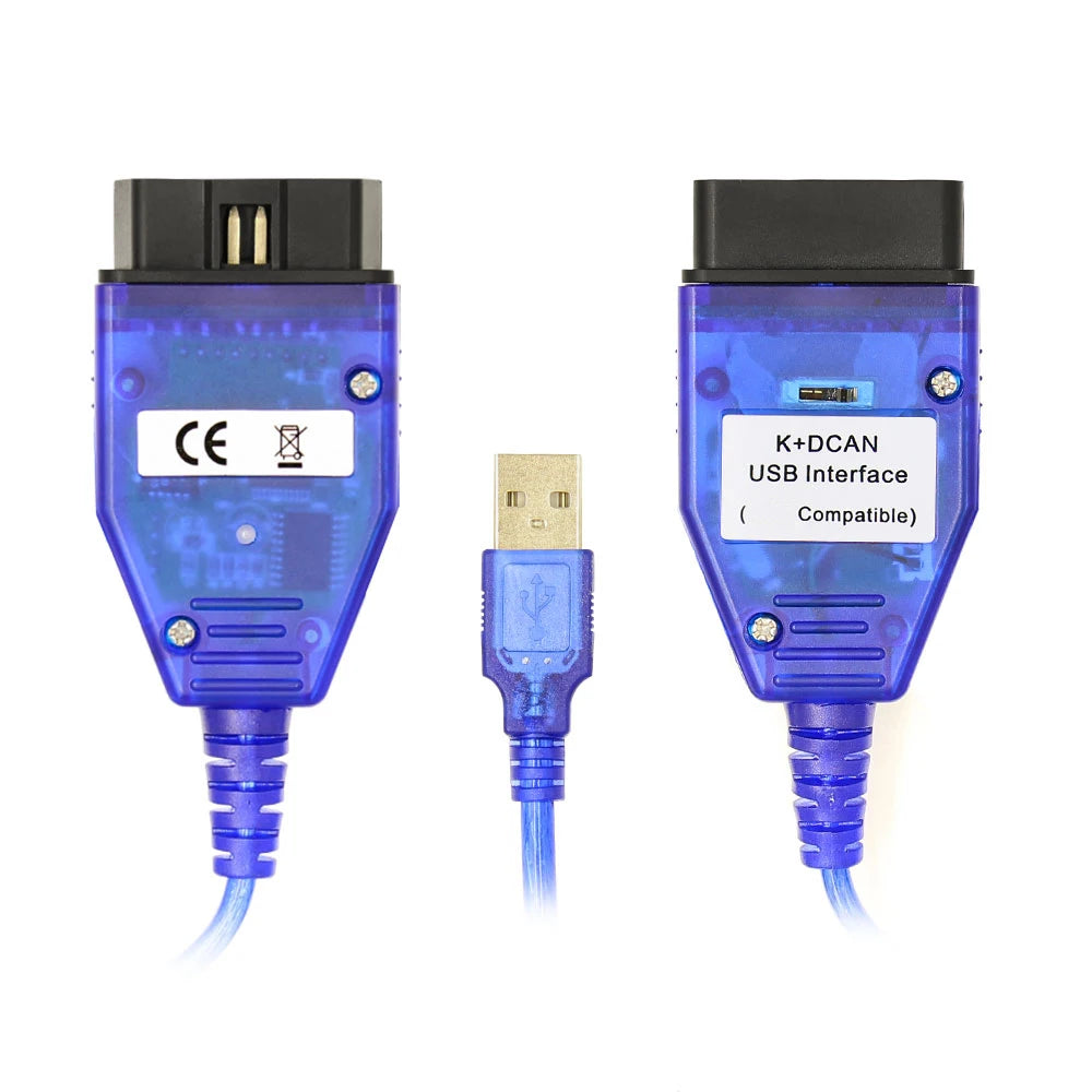 K DCAN K+CAN FTDI Chip OBD2 Auto Car Diagnostic Tools OBD 2 Scanner Switch USB Interface Cable K + DCAN OBD Diagnostic Cable sayaragear